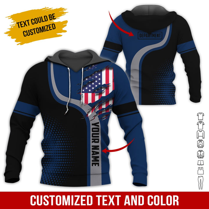 Personalized Name And Department 3D All Over Printed Clothes MH395