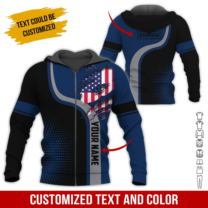 Personalized Name And Department 3D All Over Printed Clothes MH395