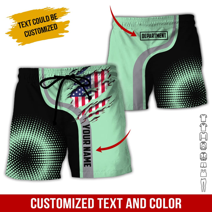 Personalized Name And Department 3D All Over Printed Clothes MH395