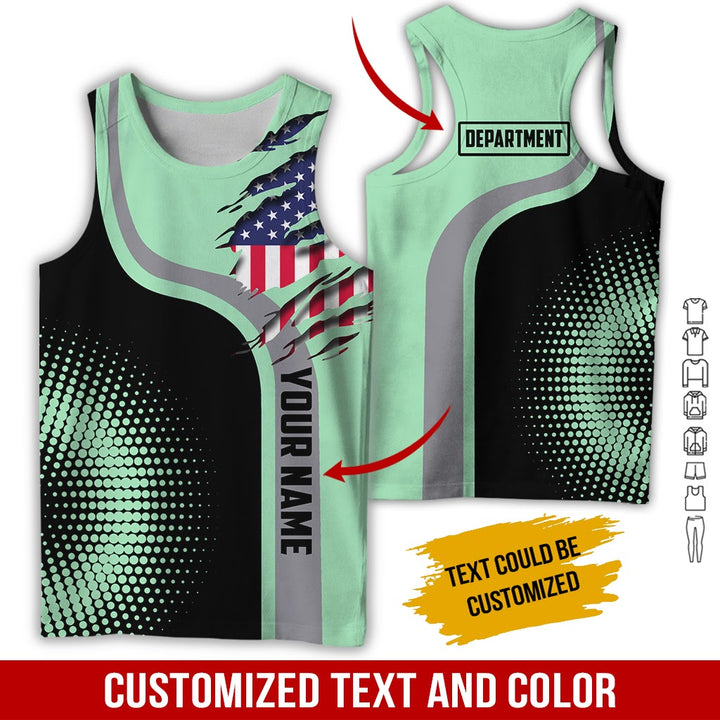 Personalized Name And Department 3D All Over Printed Clothes MH395