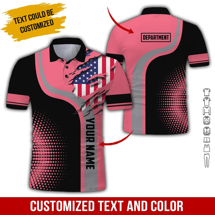 Personalized Name And Department 3D All Over Printed Clothes MH395
