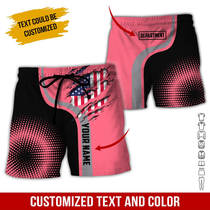 Personalized Name And Department 3D All Over Printed Clothes MH395