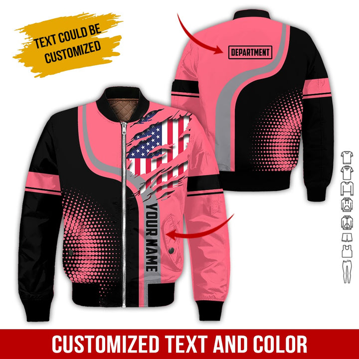 Personalized Name And Department 3D All Over Printed Clothes MH395