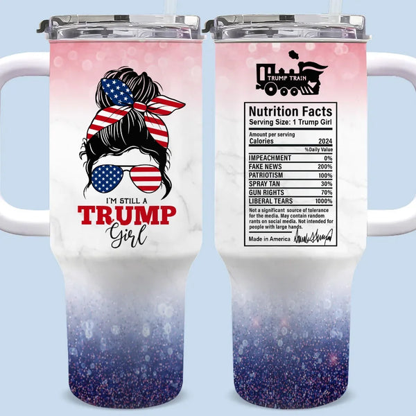 A Girl With Dreams Is The Future We Need Today - US Election 40 Oz Stainless Steel Tumbler With Handle - Gift For Best Friends, BFF, Sisters - Trump Tumbler