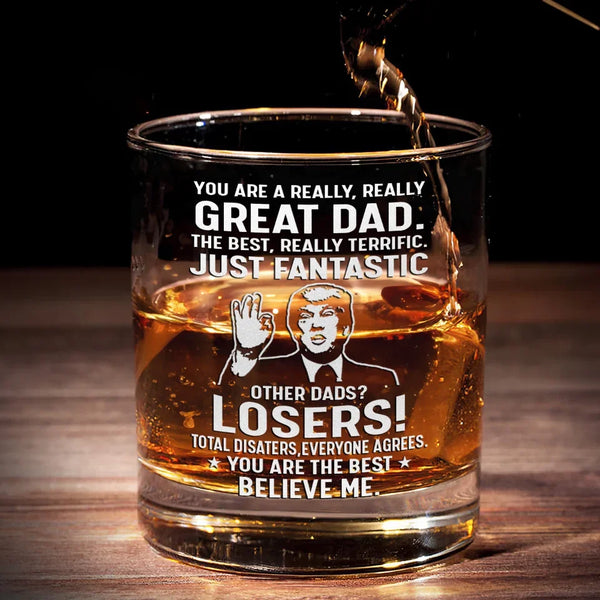 A Nation's Greatness Is In Its Compassion - US Election Whiskey Glass - Gift For Conservative Supporters - Trump Wine Glass
