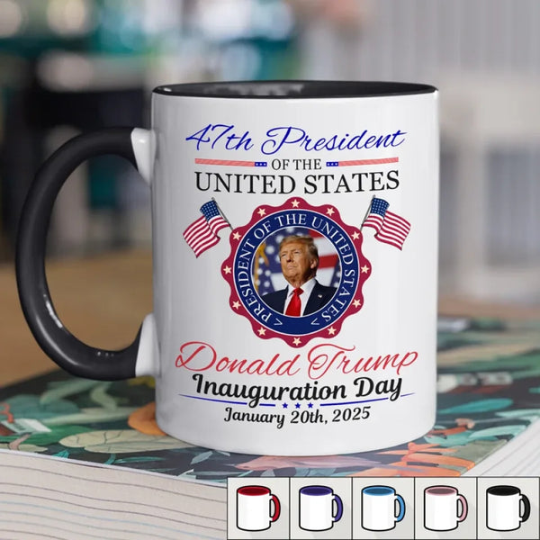 A Cohesive People, A Mighty Nation - US Elections Accent Mug - Trump Accent Mug
