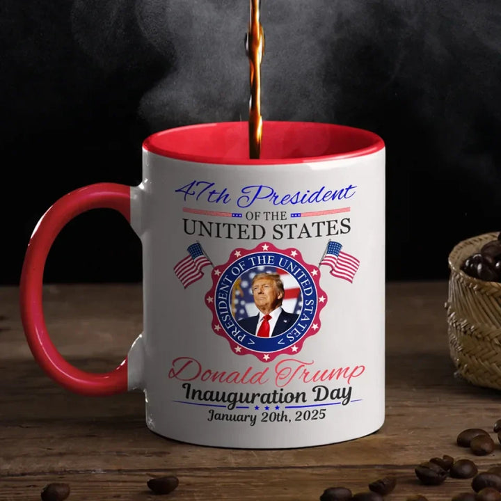 A Cohesive People, A Mighty Nation - US Elections Accent Mug - Trump Accent Mug