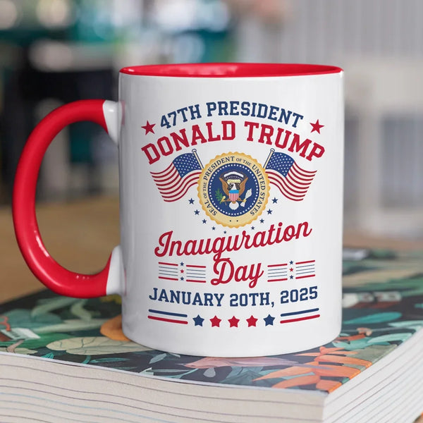 A New Chapter For All To Embrace - US Elections Accent Mug - Trump Accent Mug