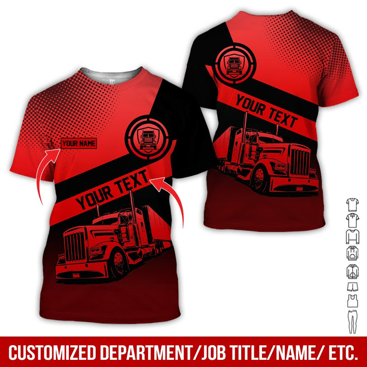 Customized Truck Driver Uniform Full Color All Over Printed Clothes AD156