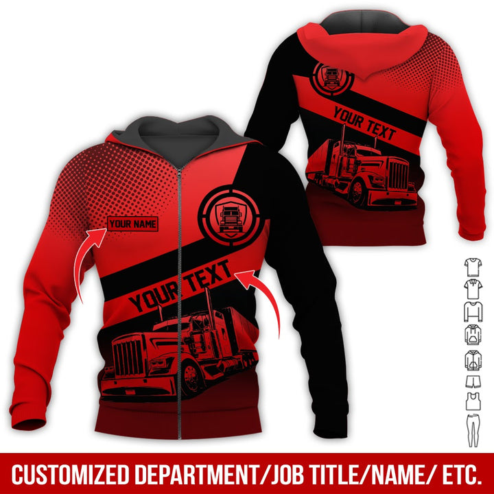 Customized Truck Driver Uniform Full Color All Over Printed Clothes AD156
