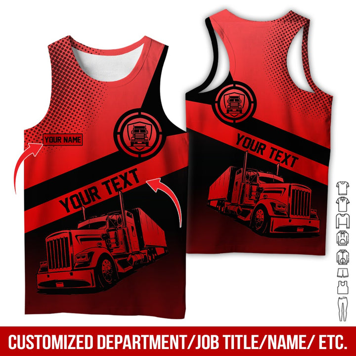 Customized Truck Driver Uniform Full Color All Over Printed Clothes AD156