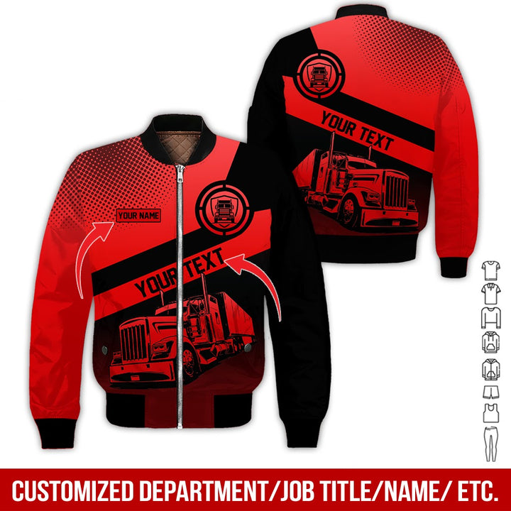 Customized Truck Driver Uniform Full Color All Over Printed Clothes AD156