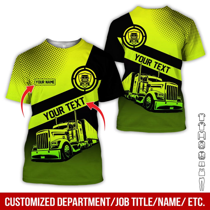 Customized Truck Driver Uniform Full Color All Over Printed Clothes AD156