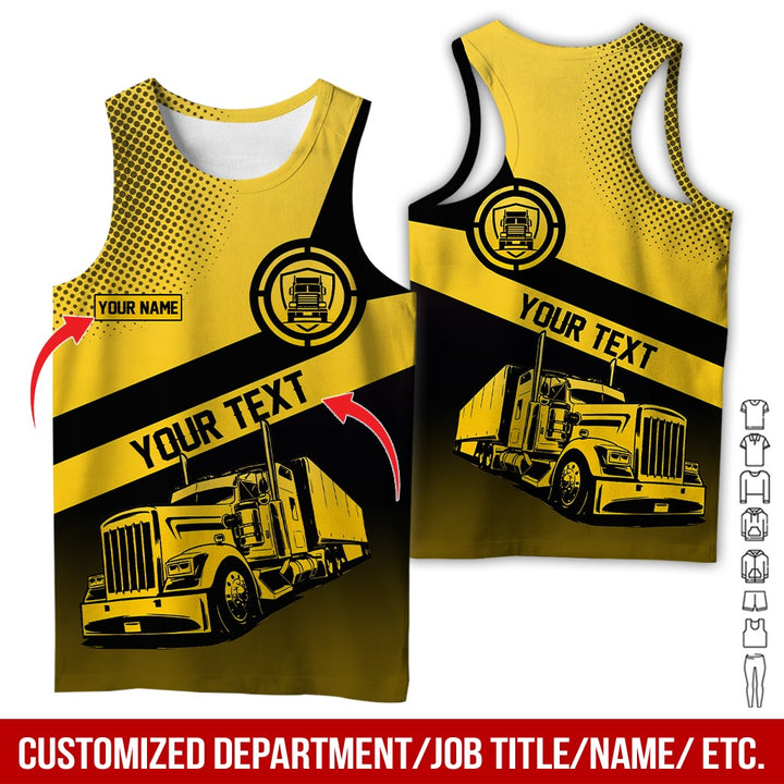 Customized Truck Driver Uniform Full Color All Over Printed Clothes AD156