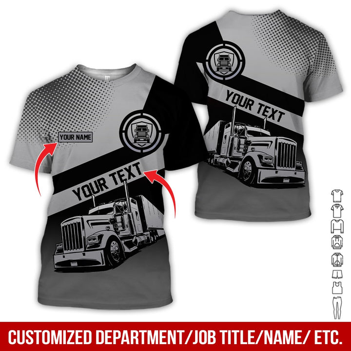 Customized Truck Driver Uniform Full Color All Over Printed Clothes AD156