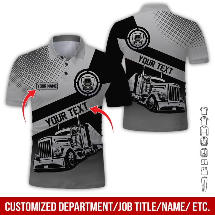 Customized Truck Driver Uniform Full Color All Over Printed Clothes AD156