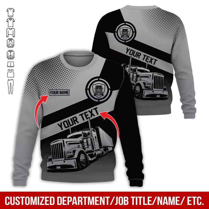 Customized Truck Driver Uniform Full Color All Over Printed Clothes AD156