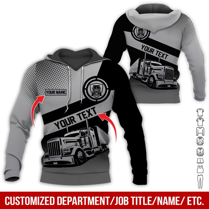 Customized Truck Driver Uniform Full Color All Over Printed Clothes AD156