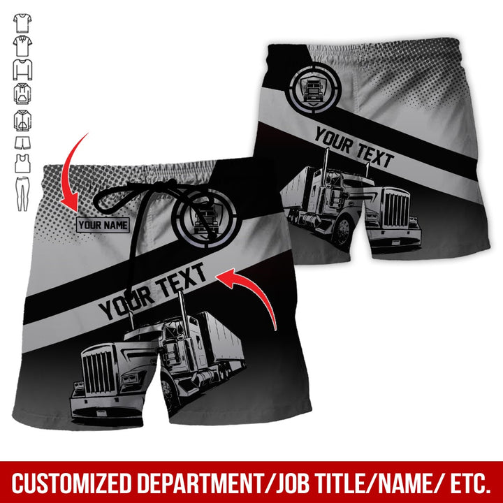 Customized Truck Driver Uniform Full Color All Over Printed Clothes AD156