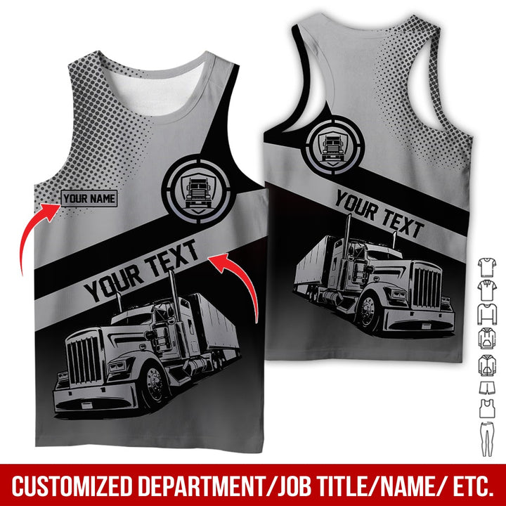 Customized Truck Driver Uniform Full Color All Over Printed Clothes AD156