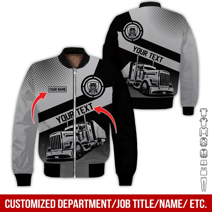Customized Truck Driver Uniform Full Color All Over Printed Clothes AD156