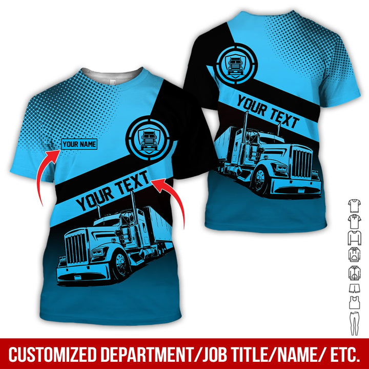 Customized Truck Driver Uniform Full Color All Over Printed Clothes AD156