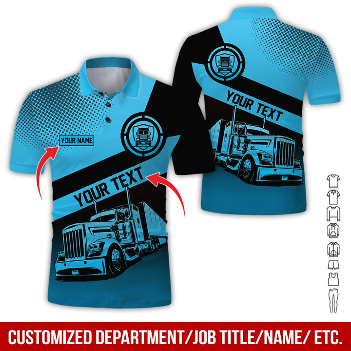 Customized Truck Driver Uniform Full Color All Over Printed Clothes AD156
