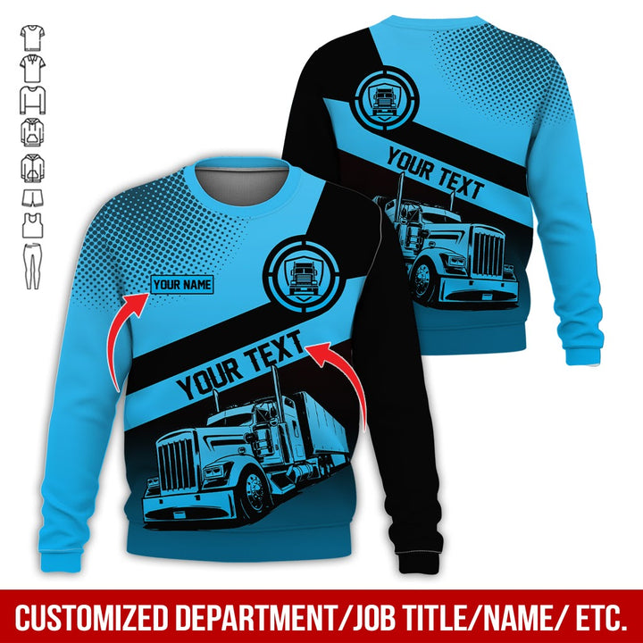Customized Truck Driver Uniform Full Color All Over Printed Clothes AD156