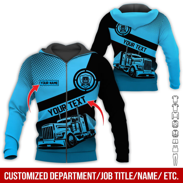 Customized Truck Driver Uniform Full Color All Over Printed Clothes AD156