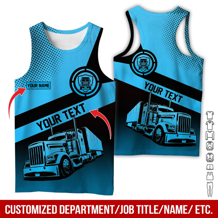 Customized Truck Driver Uniform Full Color All Over Printed Clothes AD156