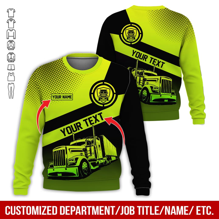 Customized Truck Driver Uniform Full Color All Over Printed Clothes AD156