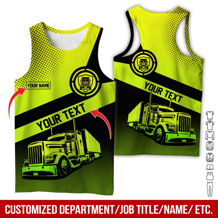 Customized Truck Driver Uniform Full Color All Over Printed Clothes AD156