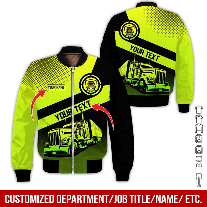 Customized Truck Driver Uniform Full Color All Over Printed Clothes AD156