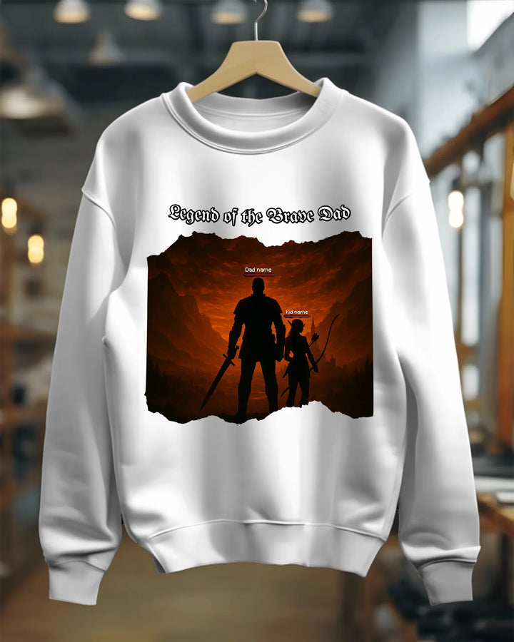 Legend Of The Brave Dad - Personalized Shirt - Gift For Dad