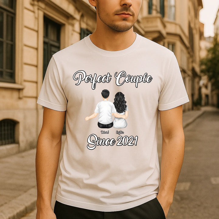Perfect Couple Since Forever - Personalized Shirt - Anniversary Gift For Couple