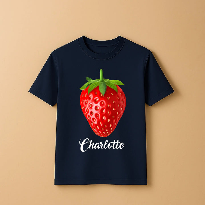Just A Fruit Lover  - Personalized Shirt - Featuring Custom Name and Fruit Art