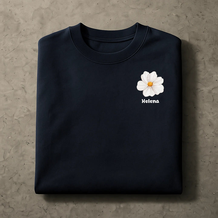 I Love Flowers T-Shirts – Flower On Chest T-Shirt – Personalized Shirt