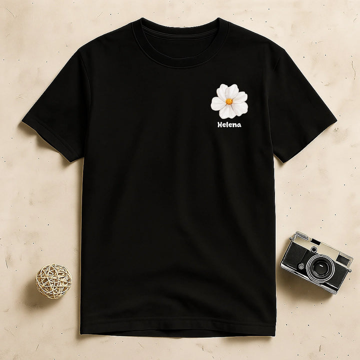 I Love Flowers T-Shirts – Flower On Chest T-Shirt – Personalized Shirt