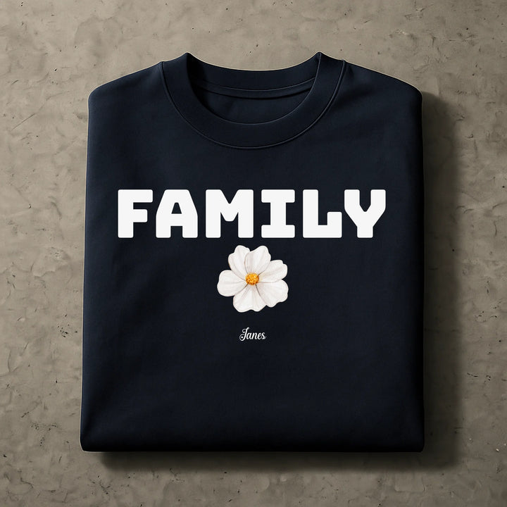 Family Flower Shirt – Add Custom Names – Personalized Shirt