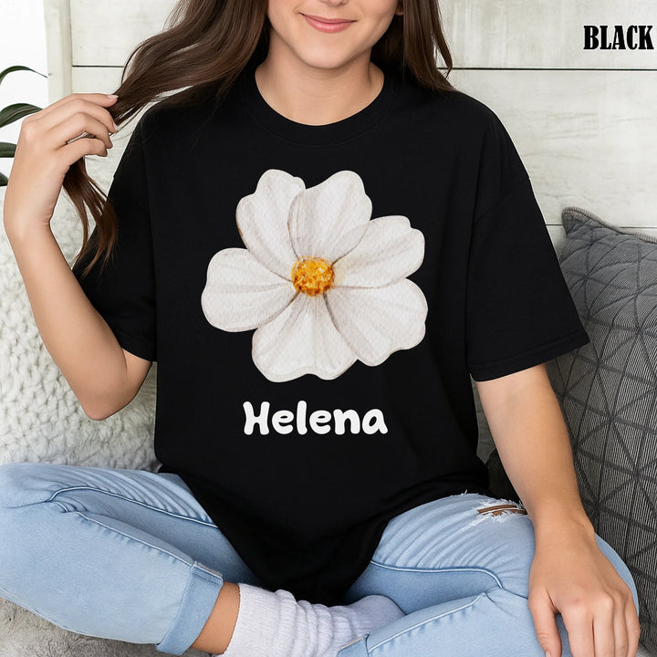 Girl Over Flower T-Shirts – Personalized Shirt – Gift For Her