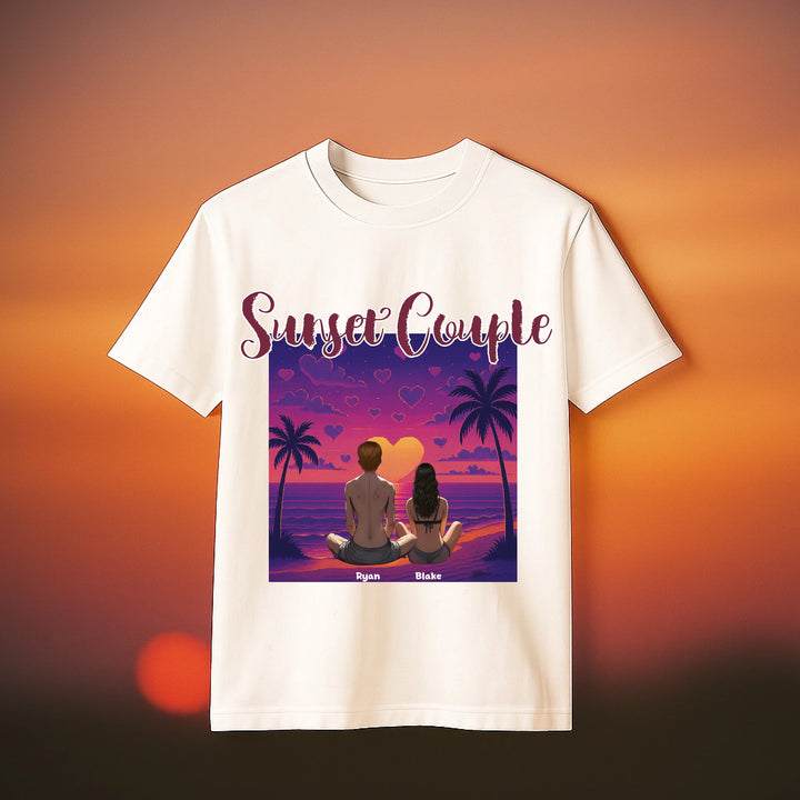 Sunset Couple – Personalized Shirt - Gift for Him & Her