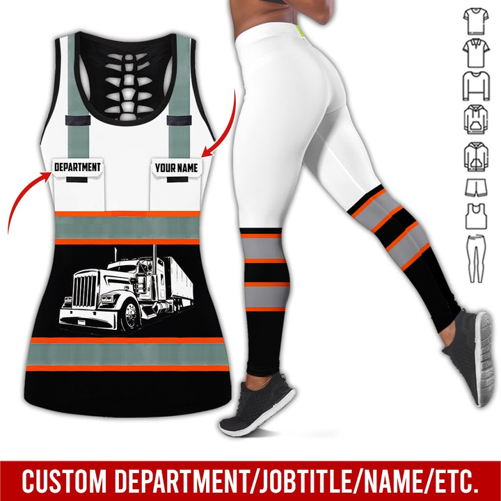 Pocket - Personalized Name And Color Semi Truck Uniform All Over Printed Clothes AD191