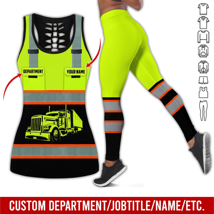 Pocket - Personalized Name And Color Semi Truck Uniform All Over Printed Clothes AD191