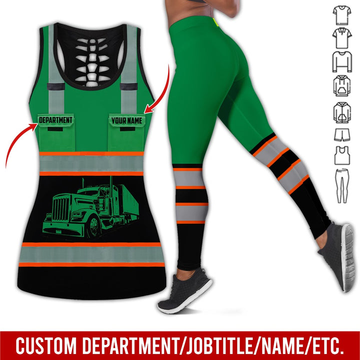 Pocket - Personalized Name And Color Semi Truck Uniform All Over Printed Clothes AD191