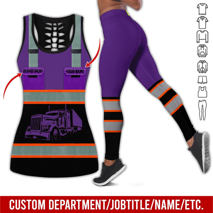 Pocket - Personalized Name And Color Semi Truck Uniform All Over Printed Clothes AD191