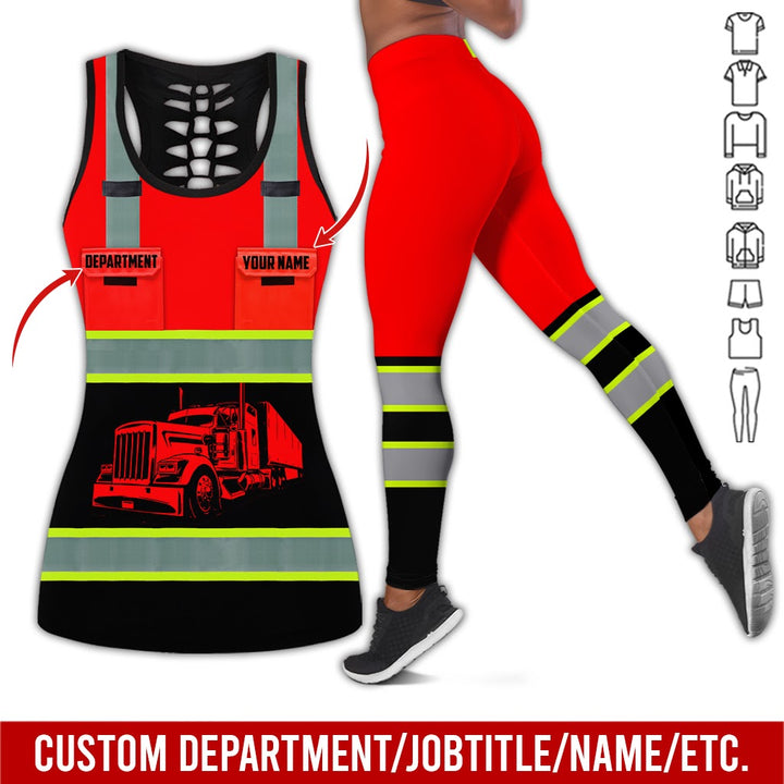 Pocket - Personalized Name And Color Semi Truck Uniform All Over Printed Clothes AD191
