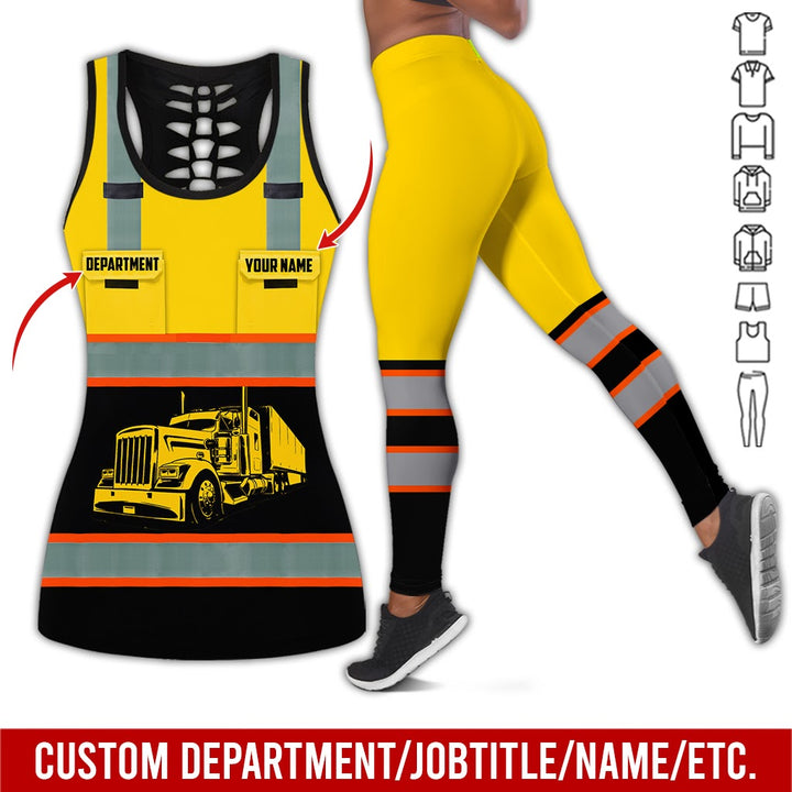 Pocket - Personalized Name And Color Semi Truck Uniform All Over Printed Clothes AD191