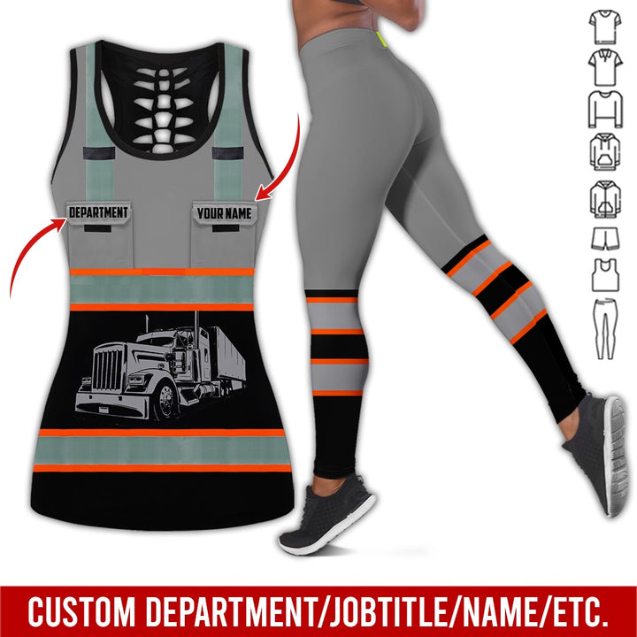 Pocket - Personalized Name And Color Semi Truck Uniform All Over Printed Clothes AD191