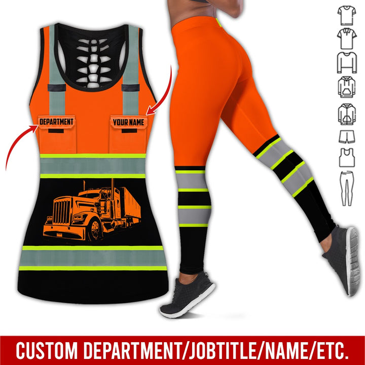 Pocket - Personalized Name And Color Semi Truck Uniform All Over Printed Clothes AD191