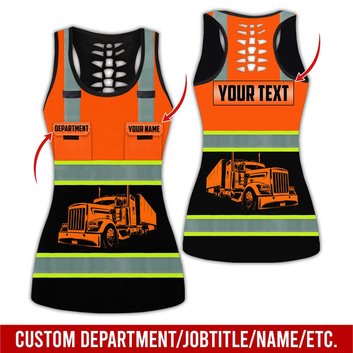 Pocket - Personalized Name And Color Semi Truck Uniform All Over Printed Clothes AD191